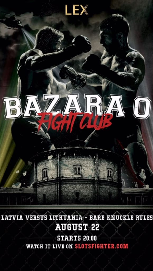 BOOM! Rīgā startē unikāls cīņu projekts ‘’Bazara 0 Fight club’’!!!